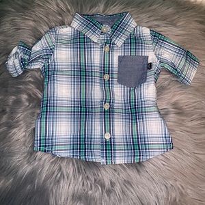 Button down shirt 0-3 months